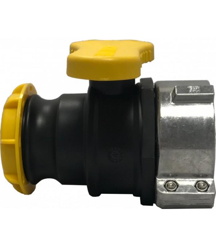 Изпускателен кран за IBC бидони с PTFE уплътнение, Premium NPT и C&G