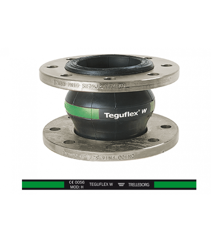 Компенсатор за химически продукти с въртящ фланец Teguflex W Green