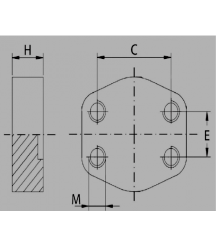 Тапа фланец SFS 6000 PSI, тежка серия